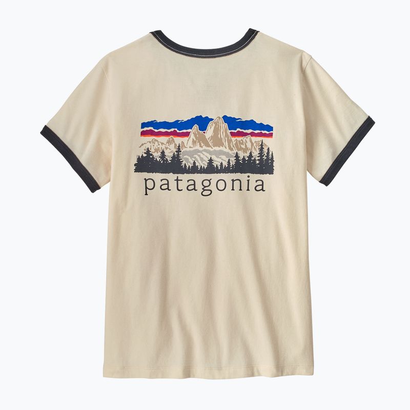 Футболка жіноча Patagonia Fitz Roy Foothills Ringer Tee undyed natural 2