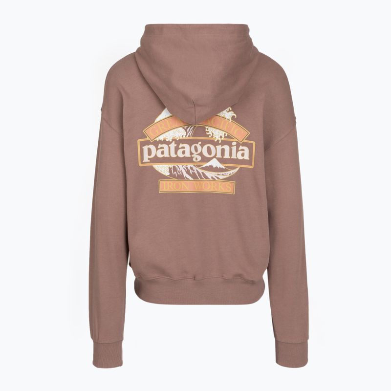 Кофта трекінгова жіноча Patagonia Great Waves Daily Hoody moonrise taupe 2