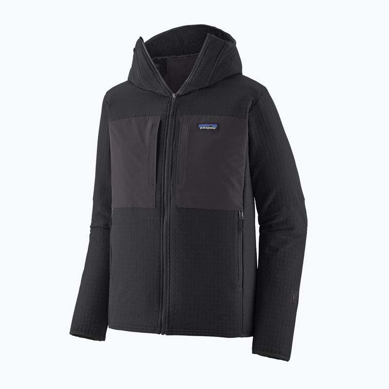 Кофта трекінгова чоловіча Patagonia R2 TechFace Hoody black 2