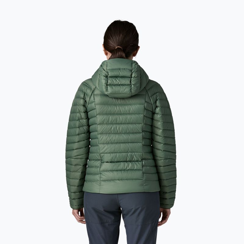 Пуховик жіночий Patagonia Down Sweater Hoody canopy green 3