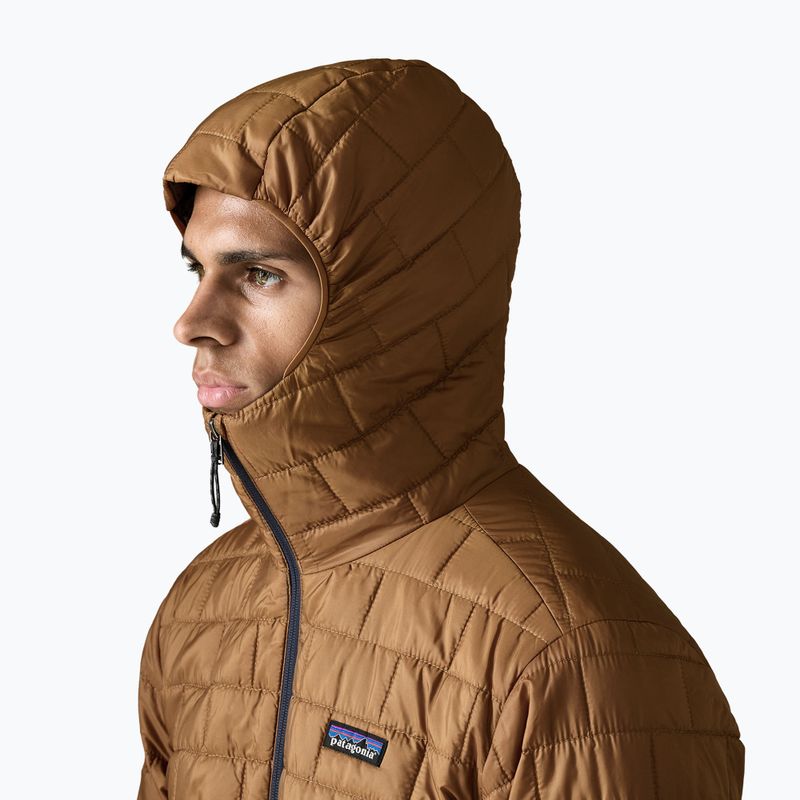 Куртка утеплена чоловіча Patagonia Nano Puff Hoody deer brown 4