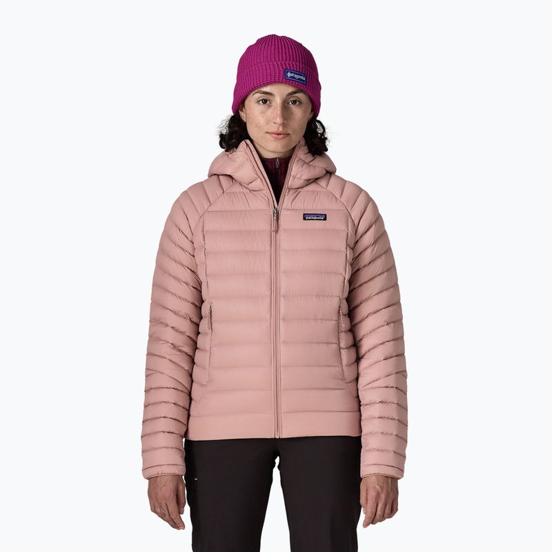 Пуховик жіночий Patagonia Down Sweater Hoody moonrise taupe