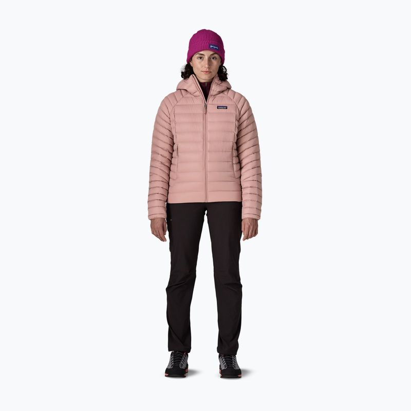 Пуховик жіночий Patagonia Down Sweater Hoody moonrise taupe 2