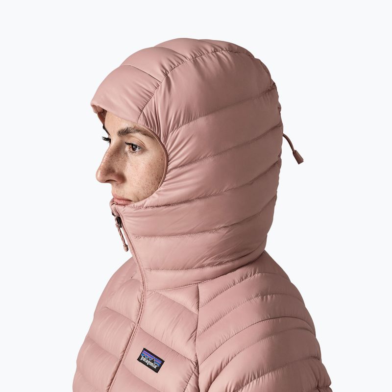 Пуховик жіночий Patagonia Down Sweater Hoody moonrise taupe 6