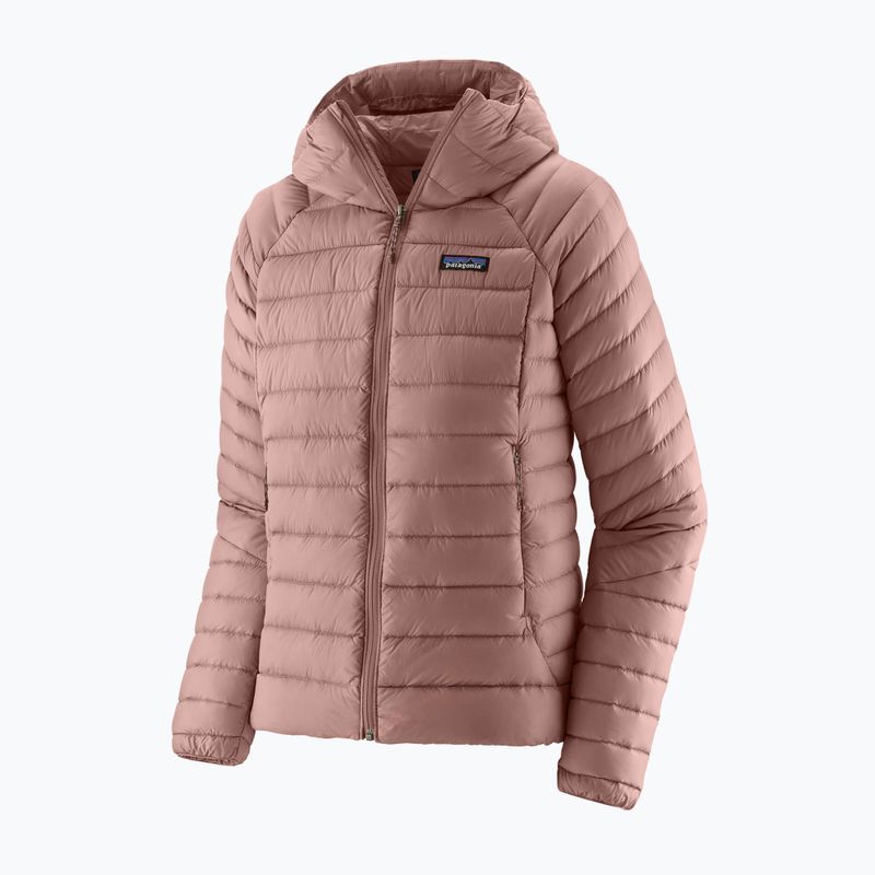 Пуховик жіночий Patagonia Down Sweater Hoody moonrise taupe 11