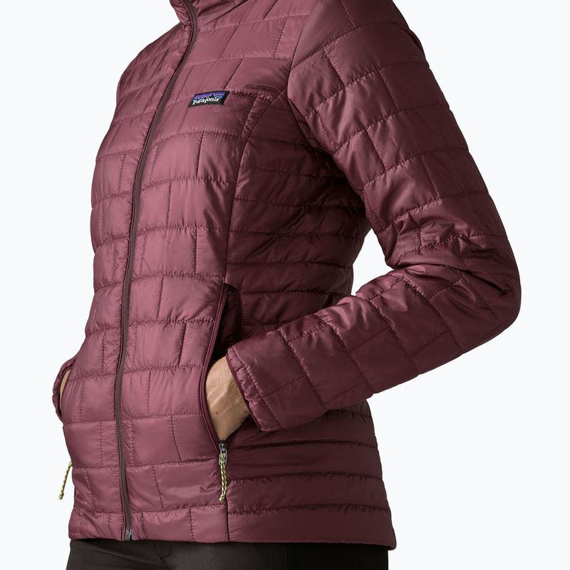 Куртка утеплена жіноча Patagonia Nano Puff Hoody berry fig 5
