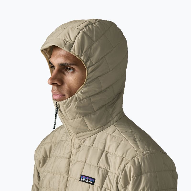 Куртка утеплена чоловіча Patagonia Nano Puff Hoody weathered stone 4