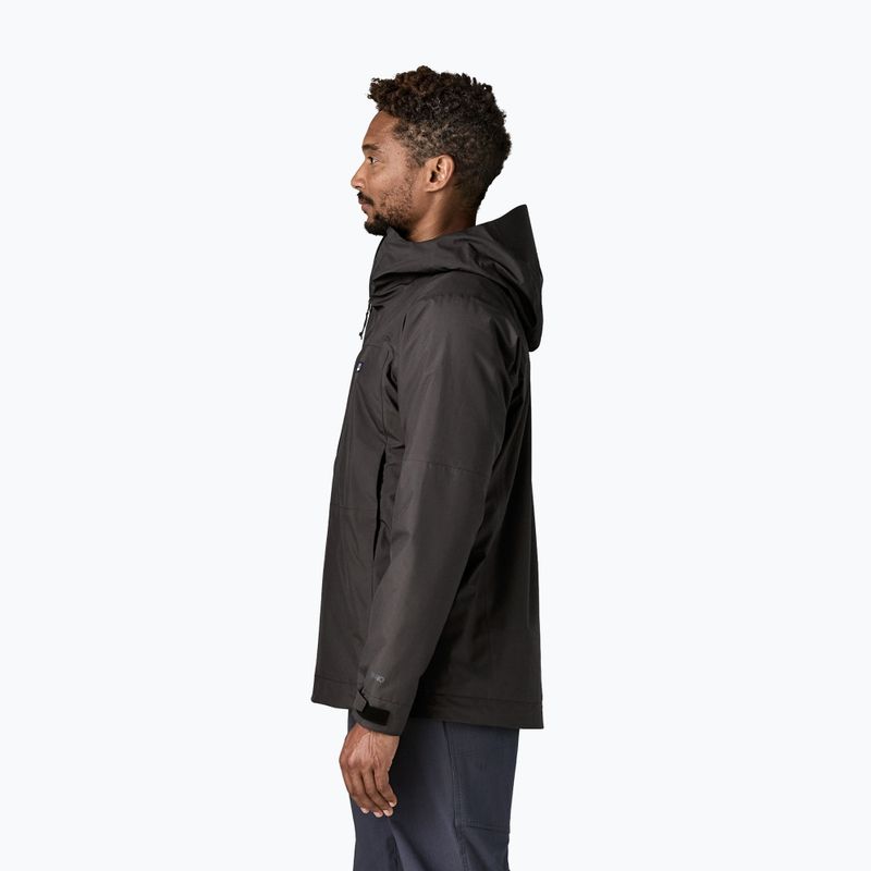 Куртка дощовик чоловіча Patagonia Insulated Boulder Fork Rain black 3