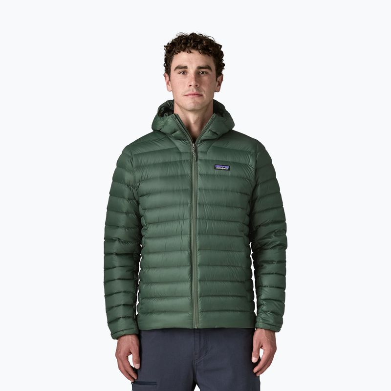 Пуховик чоловічий Patagonia Down Sweater Hoody treeline green