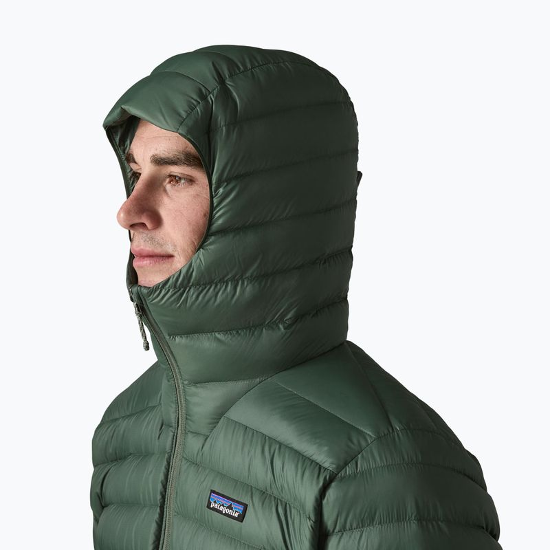 Пуховик чоловічий Patagonia Down Sweater Hoody treeline green 4