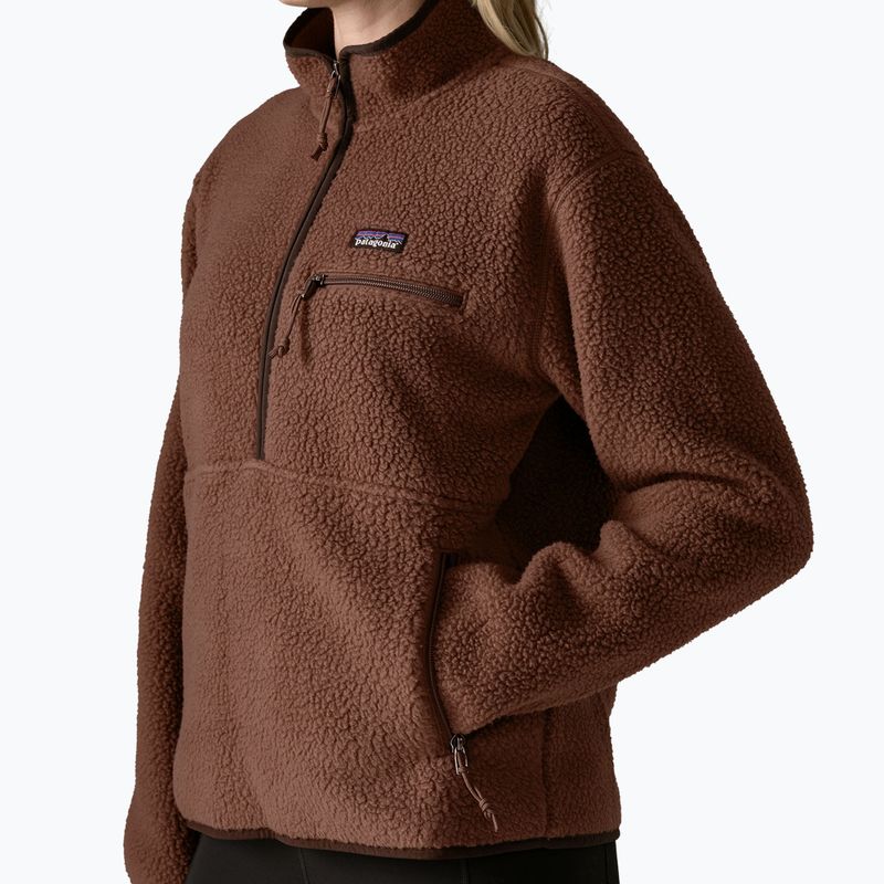 Кофта флісова жіноча Patagonia Retro Pile Marsupial berm brown 4