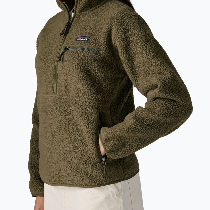 Кофта флісова жіноча Patagonia Retro Pile Marsupial basin green 5