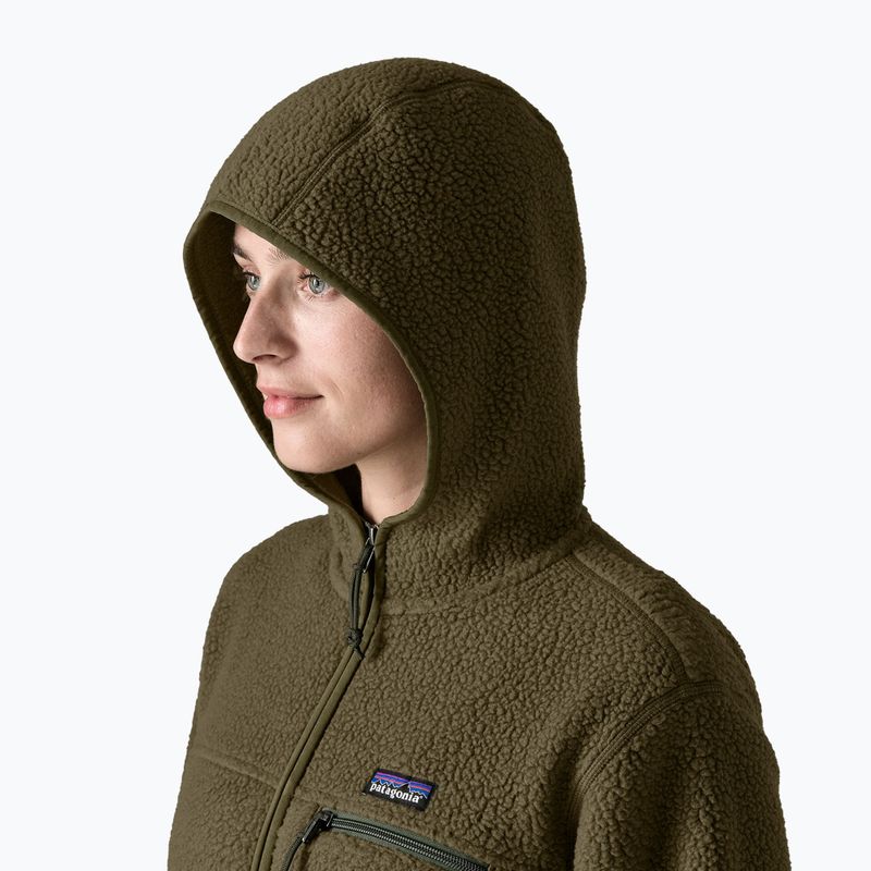 Кофта флісова жіноча Patagonia Retro Pile Hoody basin green 4