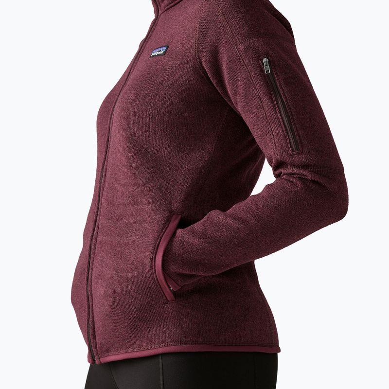 Кофта трекінгова жіноча Patagonia Better Sweater berry fig 4