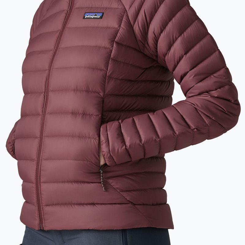 Пуховик жіночий Patagonia Down Sweater Hoody dark ruby 7