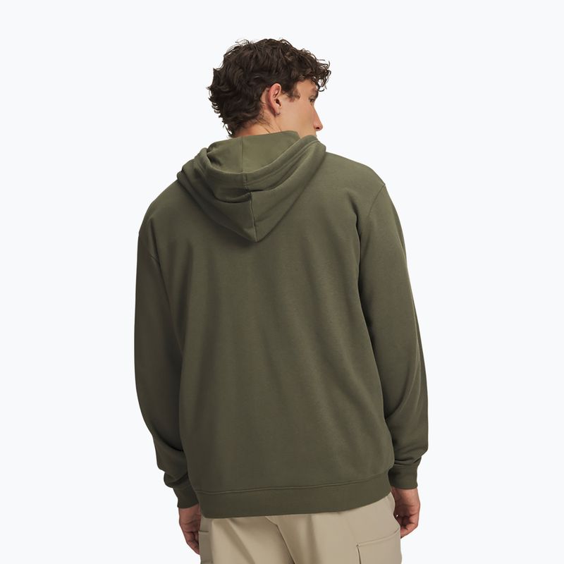 Кофта чоловіча Under Armour Rival Fleece Full Zip marine od green/white 2