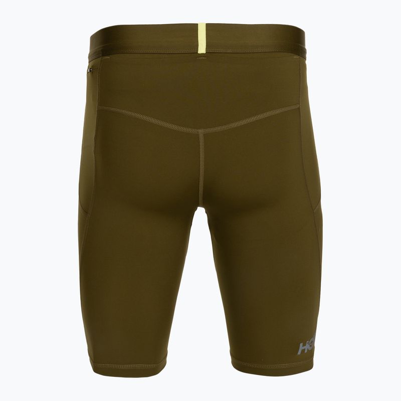 Шорти для бігу чоловічі HOKA Novafly Half Tight sepia 2