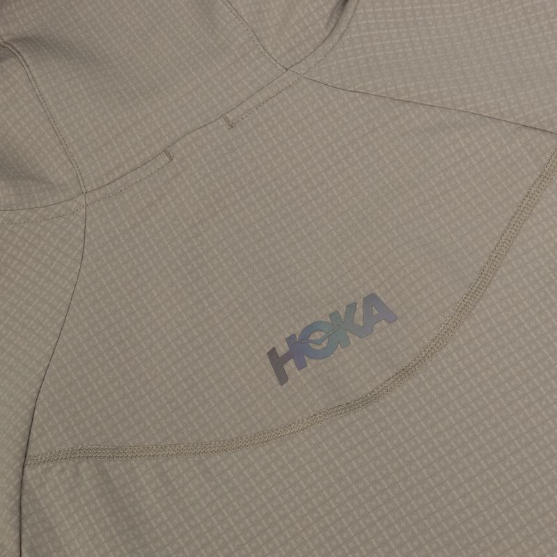 Куртка для бігу чоловіча HOKA Sky Glow Half Zip pebble grey 4