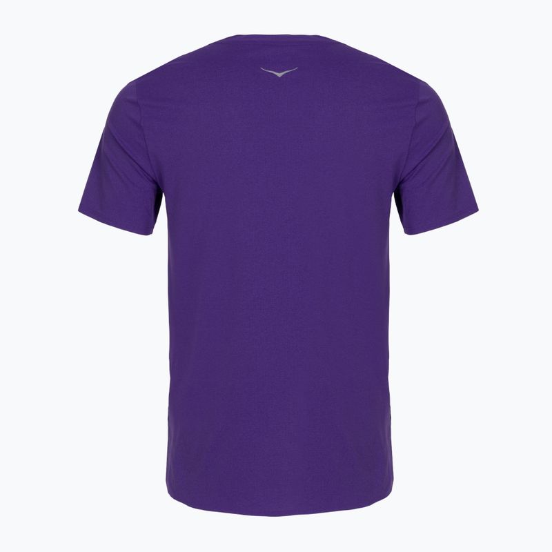 Футболка для бігу чоловіча HOKA EveryRun Short Sleeve cosmic purple 2