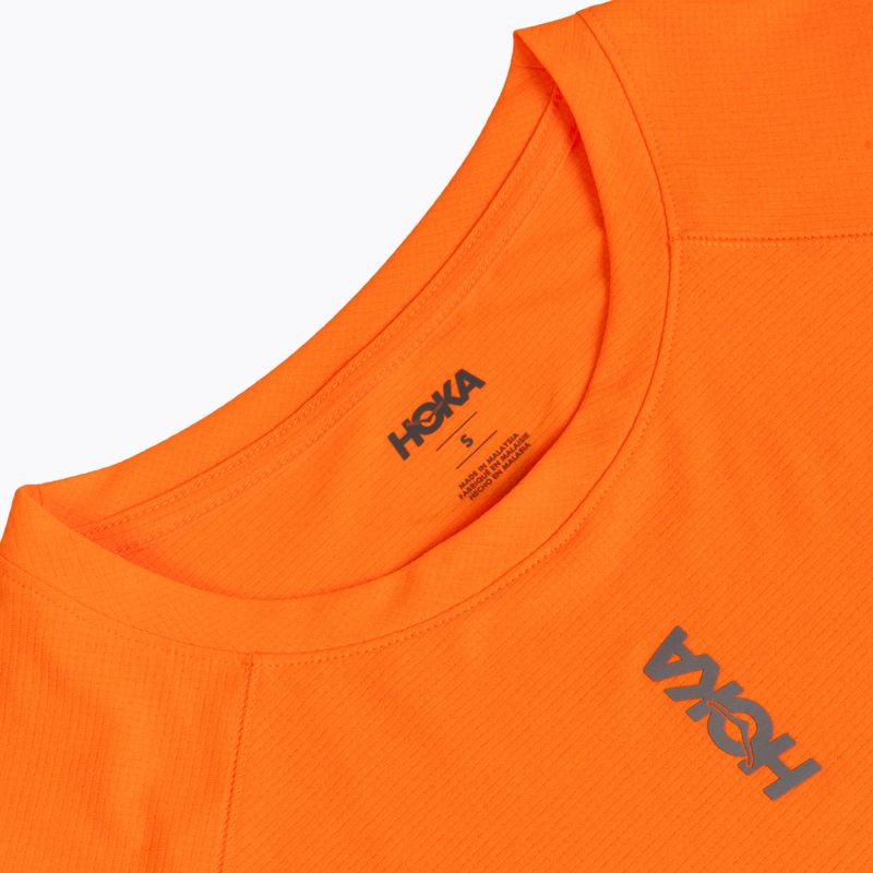 Футболка для бігу чоловіча HOKA EveryRun Short Sleeve electric tangerine 3