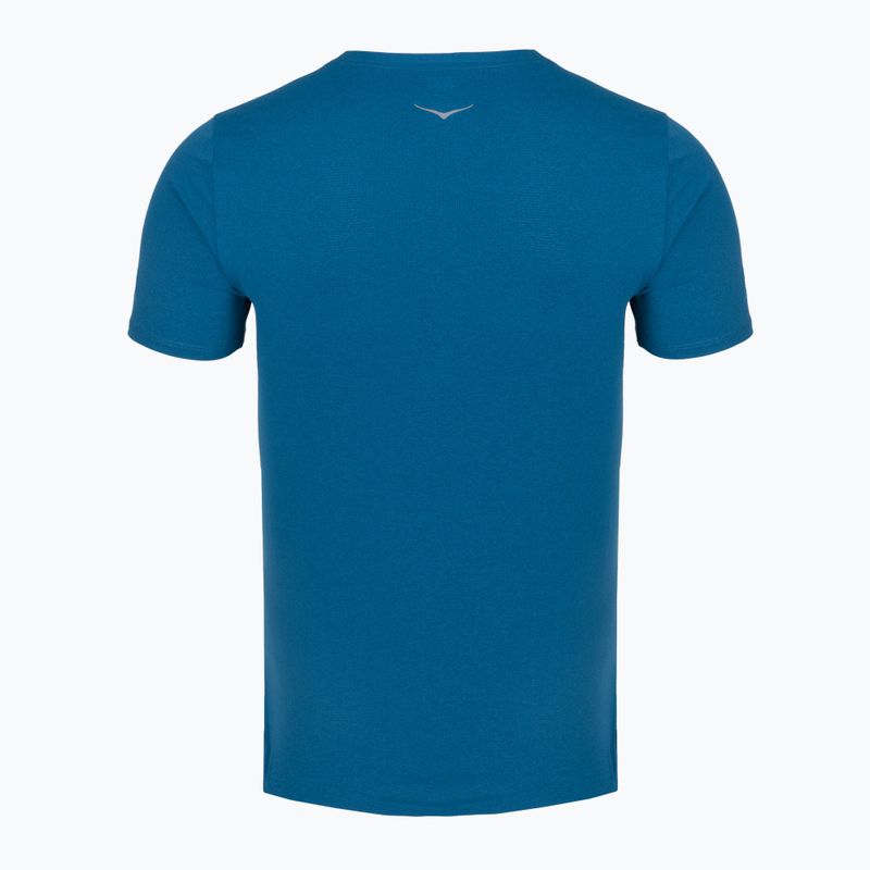 Футболка для бігу чоловіча HOKA EveryRun Short Sleeve night glow blue 2