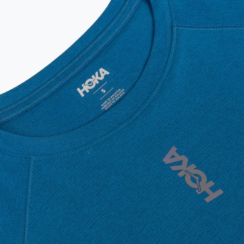 Футболка для бігу чоловіча HOKA EveryRun Short Sleeve night glow blue 3