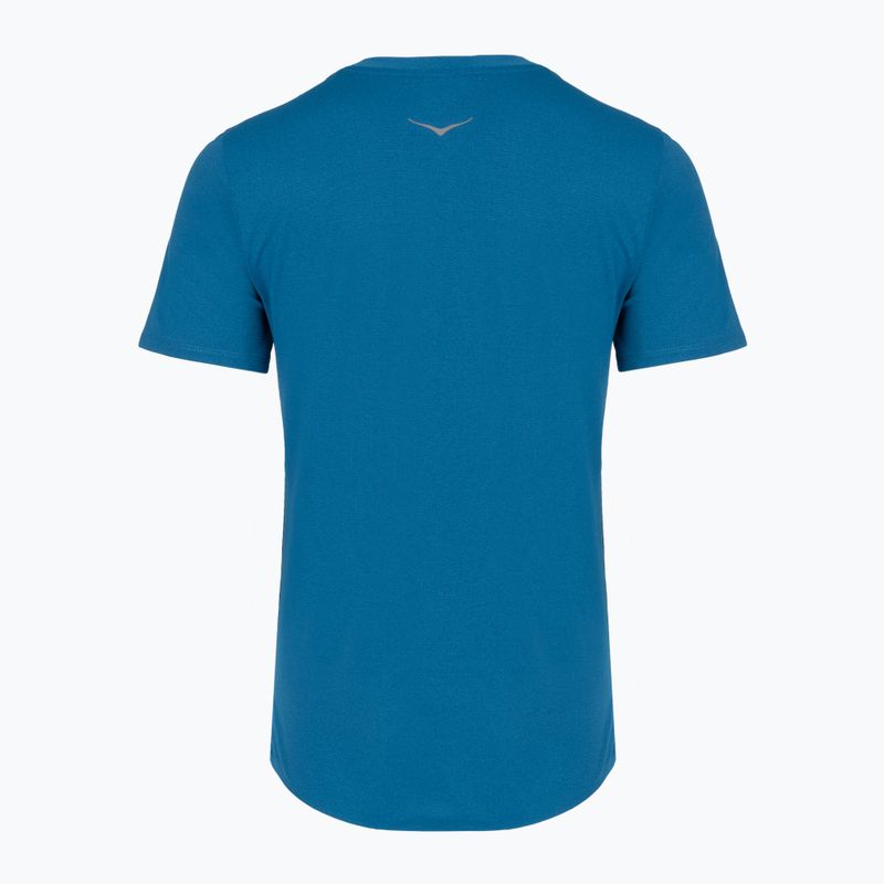 Футболка для бігу жіноча HOKA EveryRun Short Sleeve night glow blue 2