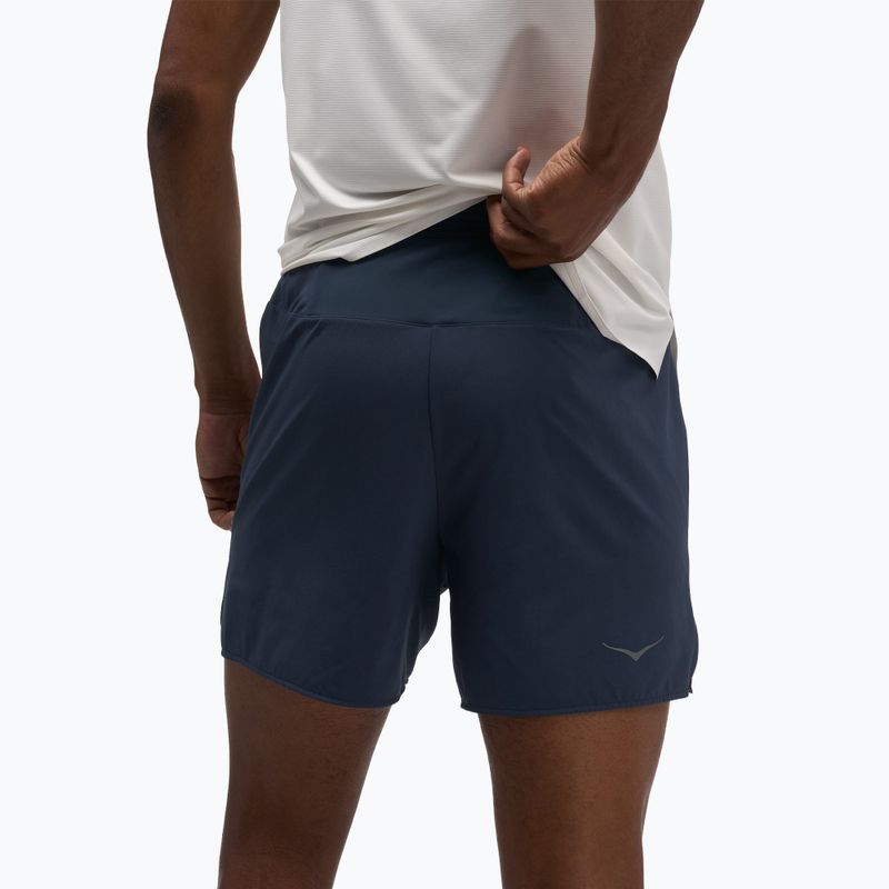 Шорти для бігу чоловічі HOKA Glide Short 5" Brief varsity navy 3