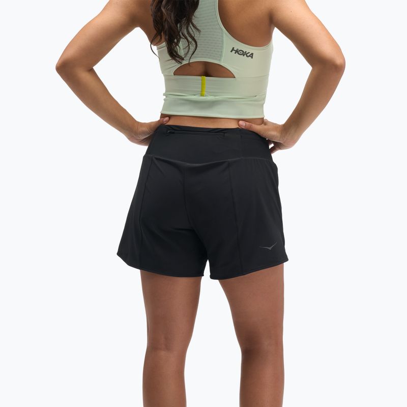 Шорти для бігу жіночі HOKA Glide Short 5" 2in1 black 3