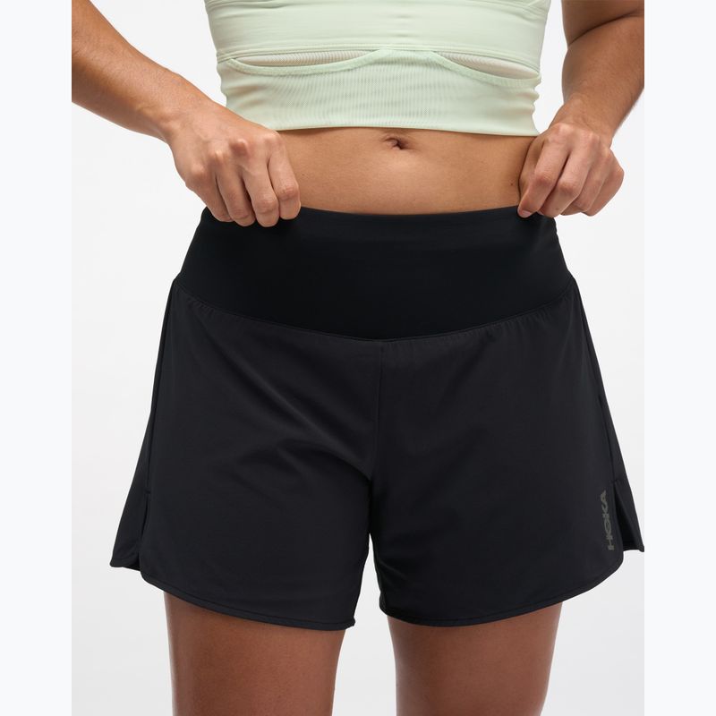 Шорти для бігу жіночі HOKA Glide Short 5" 2in1 black 4