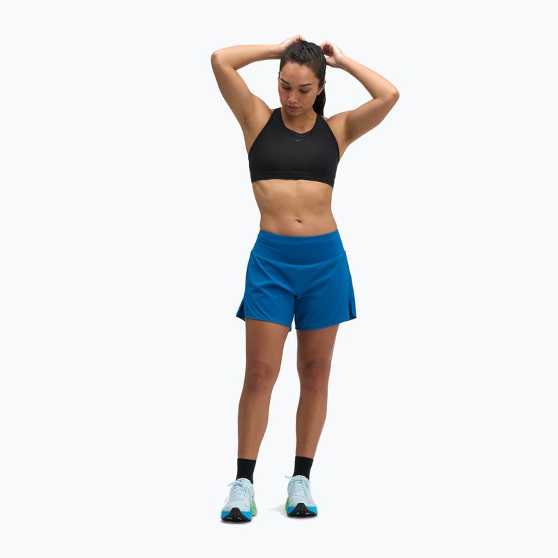 Шорти для бігу жіночі HOKA Glide Short 5" 2in1 night glow blue 2