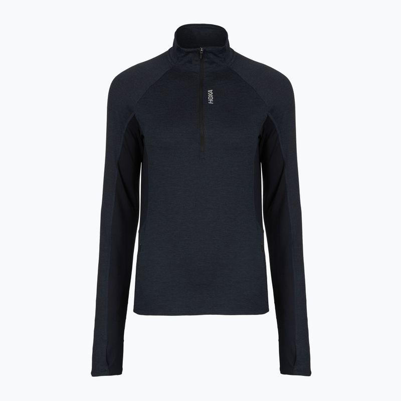 Кофта для бігу жіноча HOKA Skyform Half Zip black heather