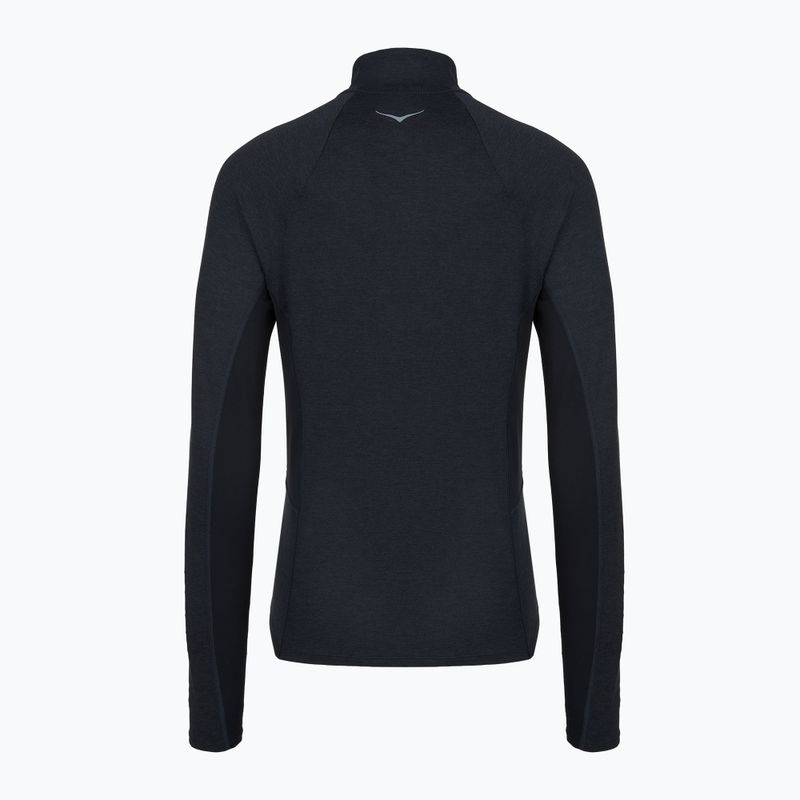 Кофта для бігу жіноча HOKA Skyform Half Zip black heather 2
