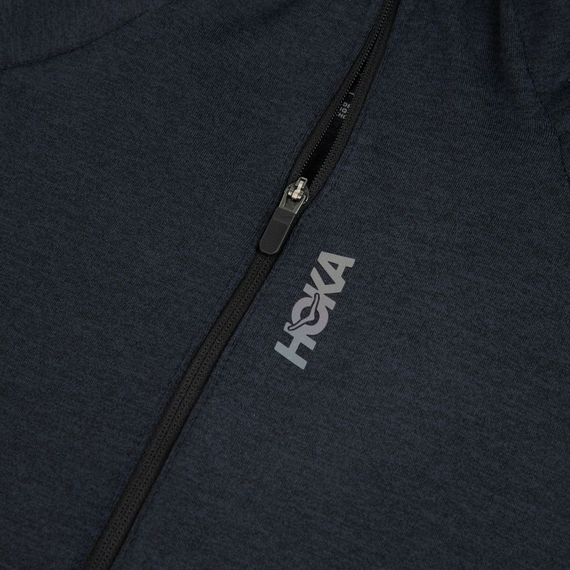 Кофта для бігу жіноча HOKA Skyform Half Zip black heather 3