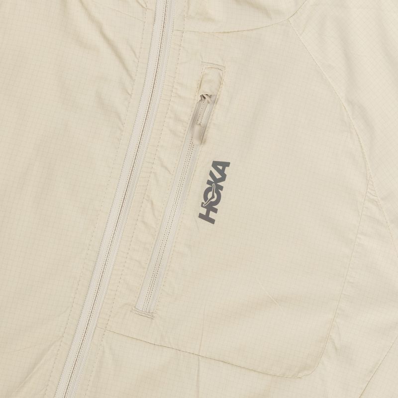 Куртка для бігу жіноча HOKA Skyflow Wind Jacket oat milk 3