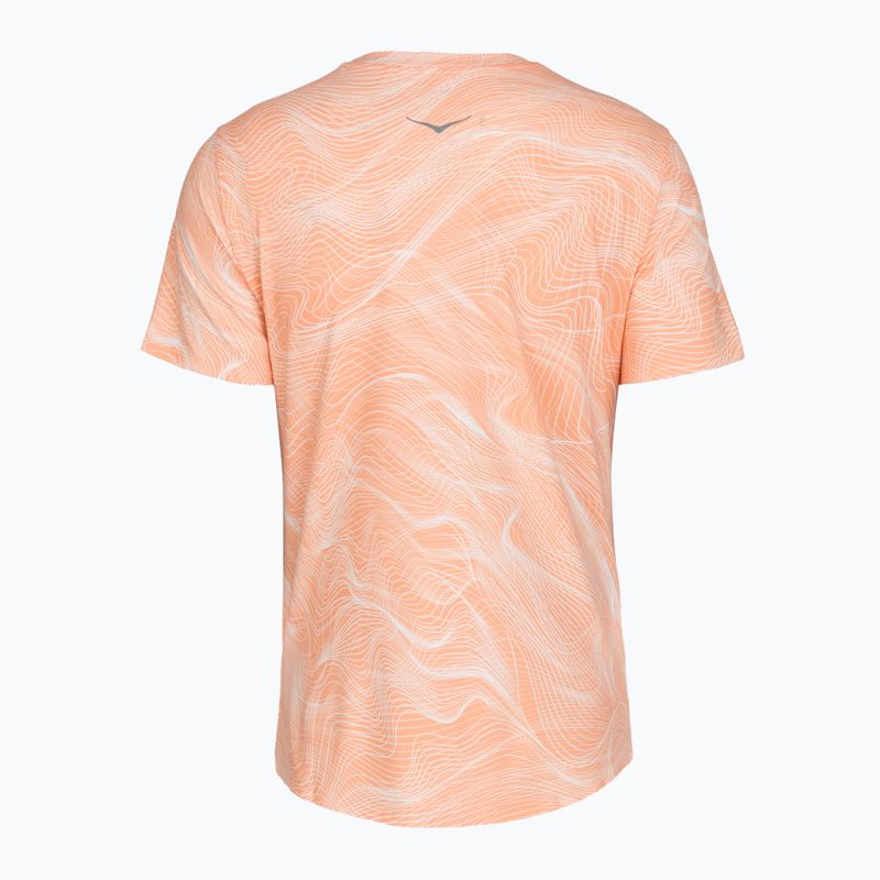 Футболка для бігу жіноча HOKA EveryRun CLF PRT sunstone print 2