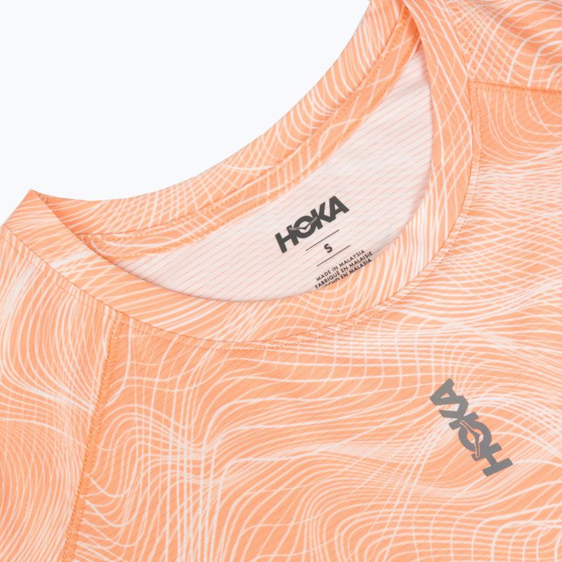 Футболка для бігу жіноча HOKA EveryRun CLF PRT sunstone print 3