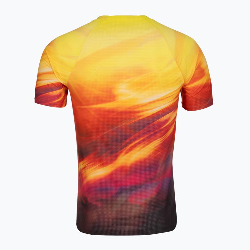 Футболка для бігу чоловіча HOKA Race Day Short Sleeve TR PRT hoka citrus print 2