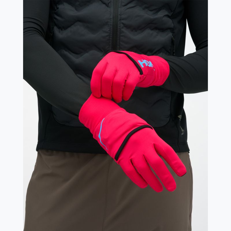 Рукавички для бігу HOKA Coldsnap Fleece Gloves cerise 3