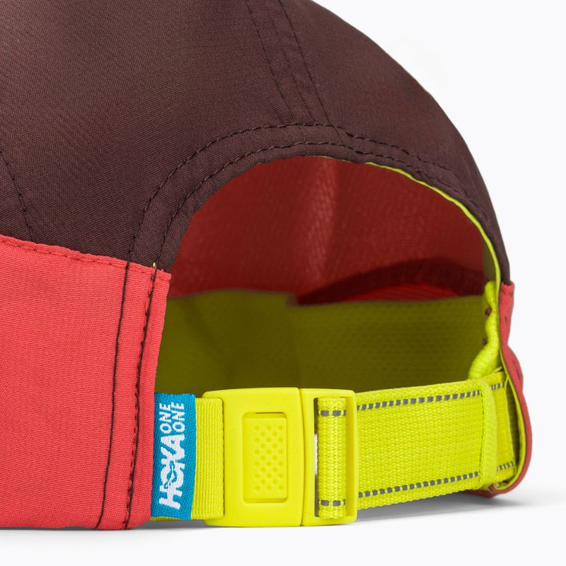 Кепка HOKA Run Hat deep mauve/red agate 4
