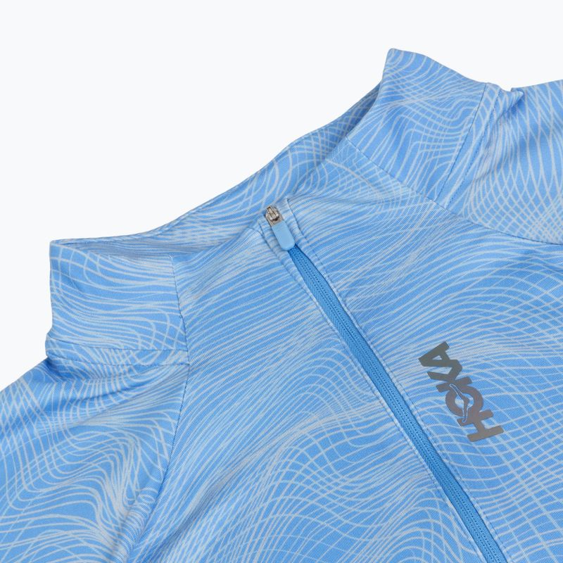 Кофта для бігу чоловіча HOKA Skyform Half Zip CLF PRT mineral blue 3