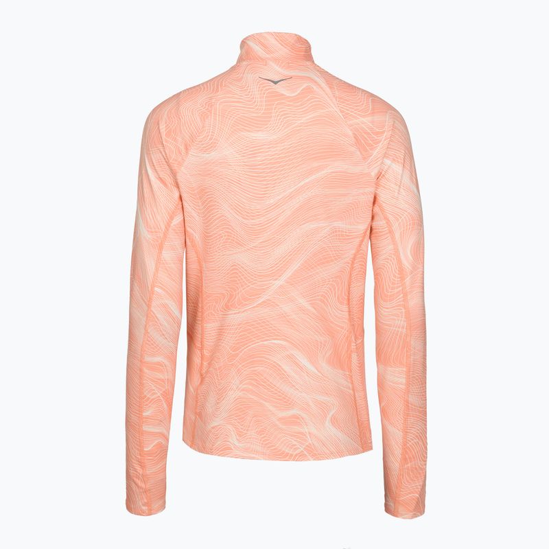 Кофта для бігу жіноча HOKA Skyform Half Zip CLF PRT sunstone print 2