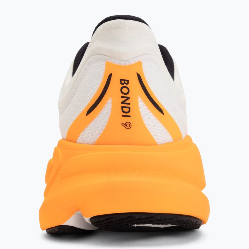 Кросівки для бігу чоловічі HOKA Bondi 9 white/neon tangerine 6