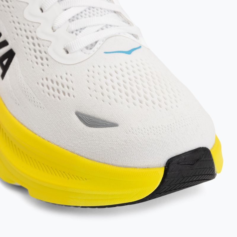 Кросівки для бігу чоловічі HOKA Bondi 9 Wide white/neon tangerine 7