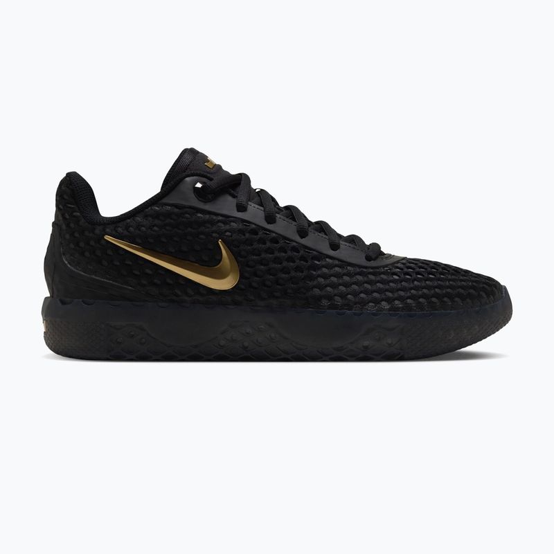 Кросівки для баскетболу чоловічі Nike LeBron Witness X black/black/iron grey/metallic gold