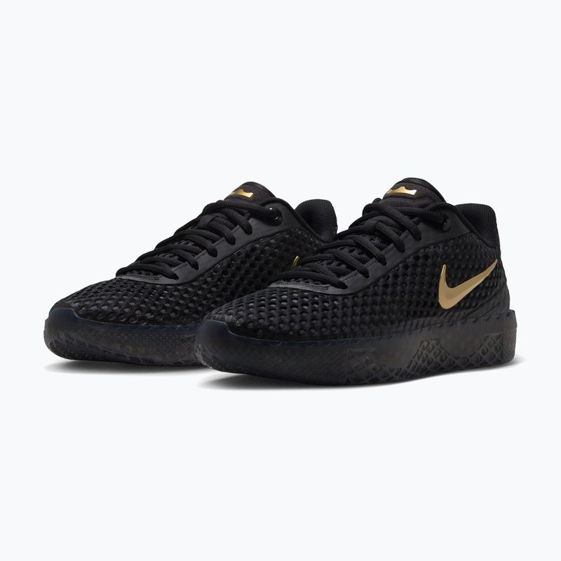 Кросівки для баскетболу чоловічі Nike LeBron Witness X black/black/iron grey/metallic gold 3