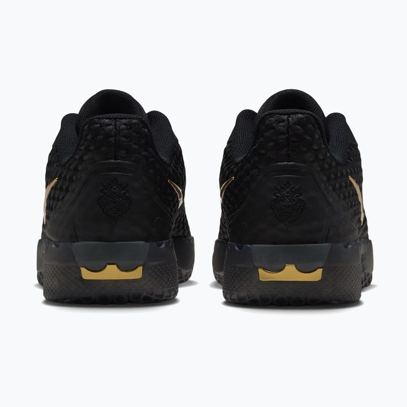 Кросівки для баскетболу чоловічі Nike LeBron Witness X black/black/iron grey/metallic gold 4