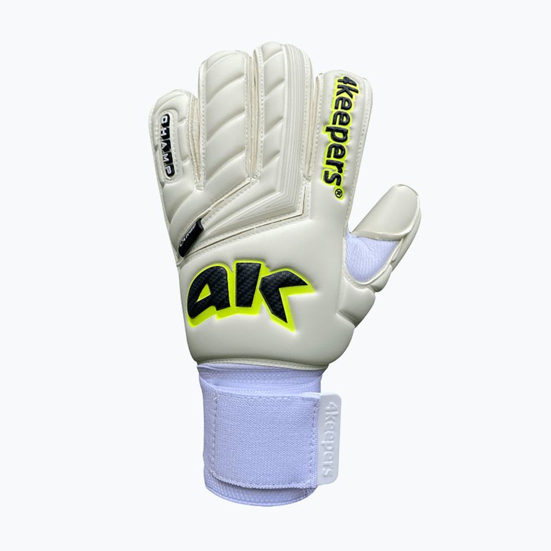 Рукавиці воротарські дитячі 4keepers Champ Carbo V RF Strap білі/жовті 4