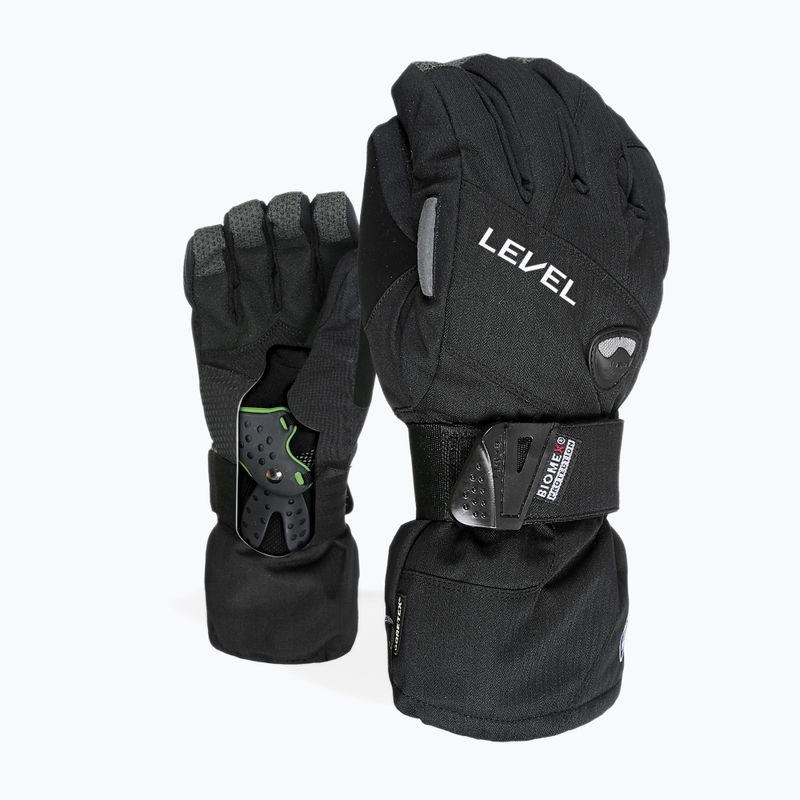 Рукавиці для сноуборду чоловічі Level Half Pipe Gore Tex чорні 1011 7