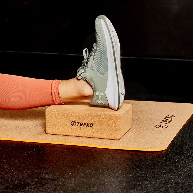 Блок для йоги XTREXO коричневий YB-75 9